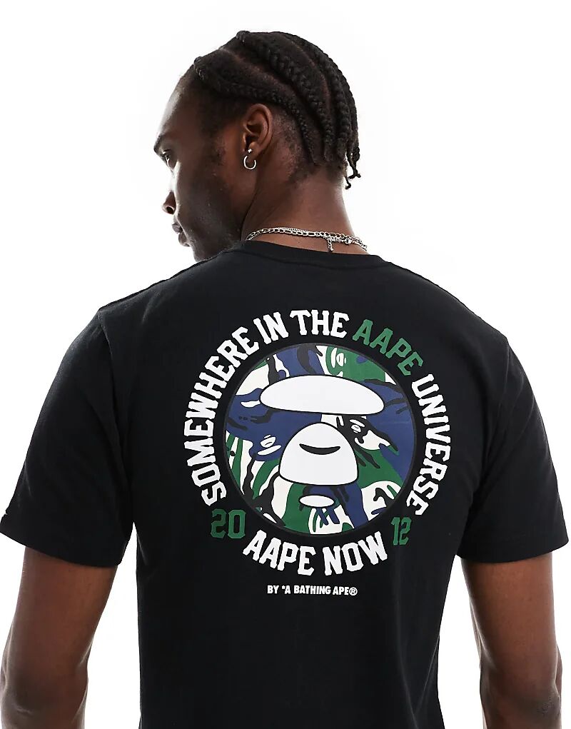 Футболка с логотипом Aape By A Bathing Ape и камуфляжным принтом на спине черного цвета
Футболка с логотипом Aape By A Bathing Ape и камуфляжным принтом на спине черного цвета