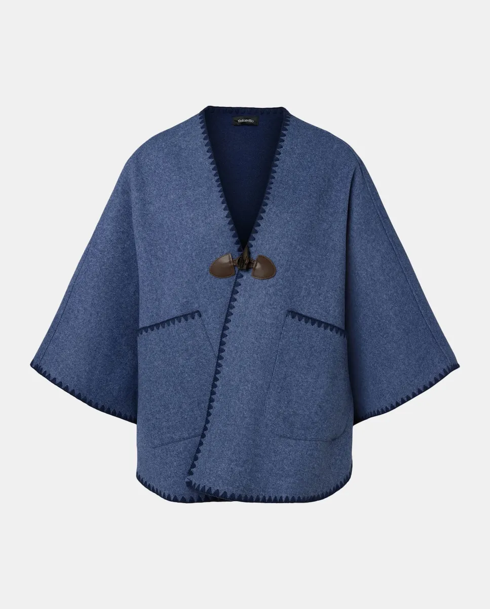 Пальто с окантовкой и строчкой Tintoretto, синий
Пальто с окантовкой и строчкой Tintoretto, синий