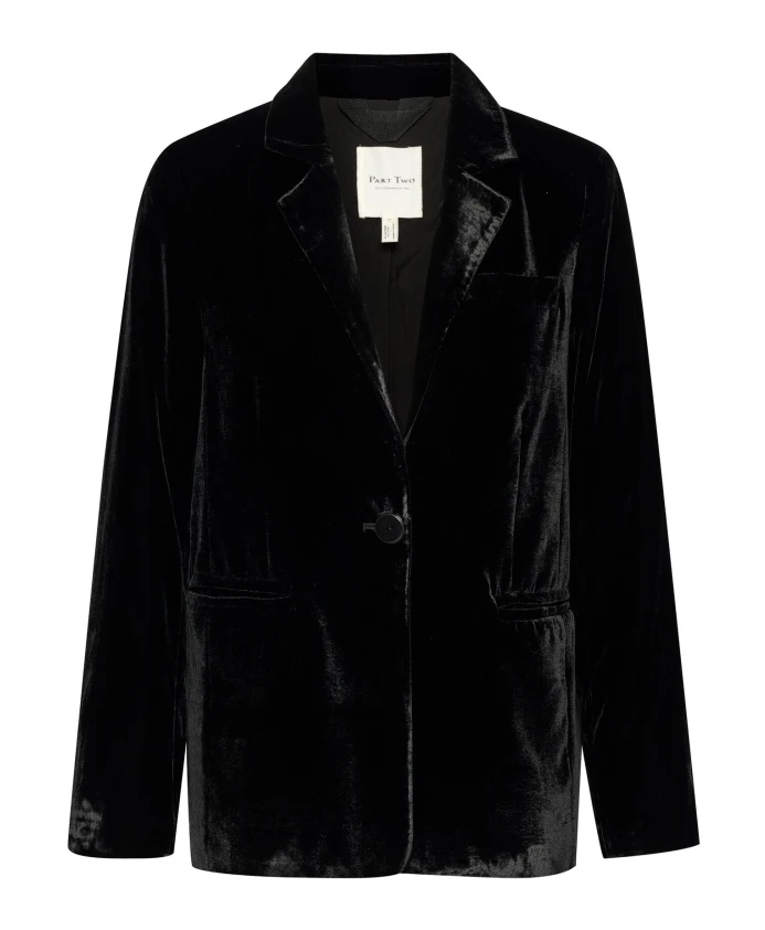 Классический черный пиджак с карманами Part Two, черный
Классический черный пиджак с карманами Part Two, черный
