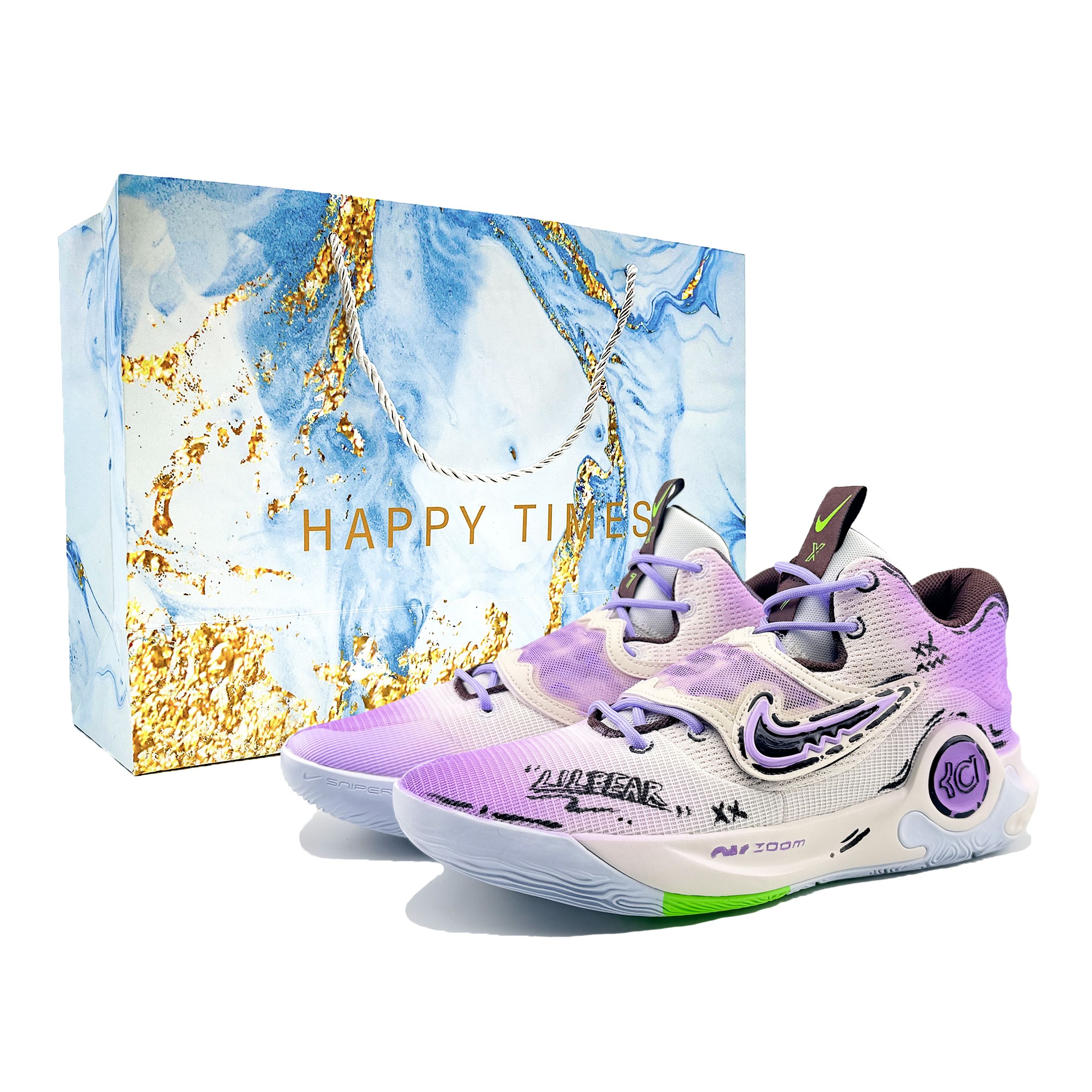 Nike Баскетбольные кроссовки KD Trey 5 X с амортизацией, противоскользящие и износостойкие, низкие, мужские, фиолетово-белые
Nike Баскетбольные кроссовки KD Trey 5 X с амортизацией, противоскользящие и износостойкие, низкие, мужские, фиолетово-белые