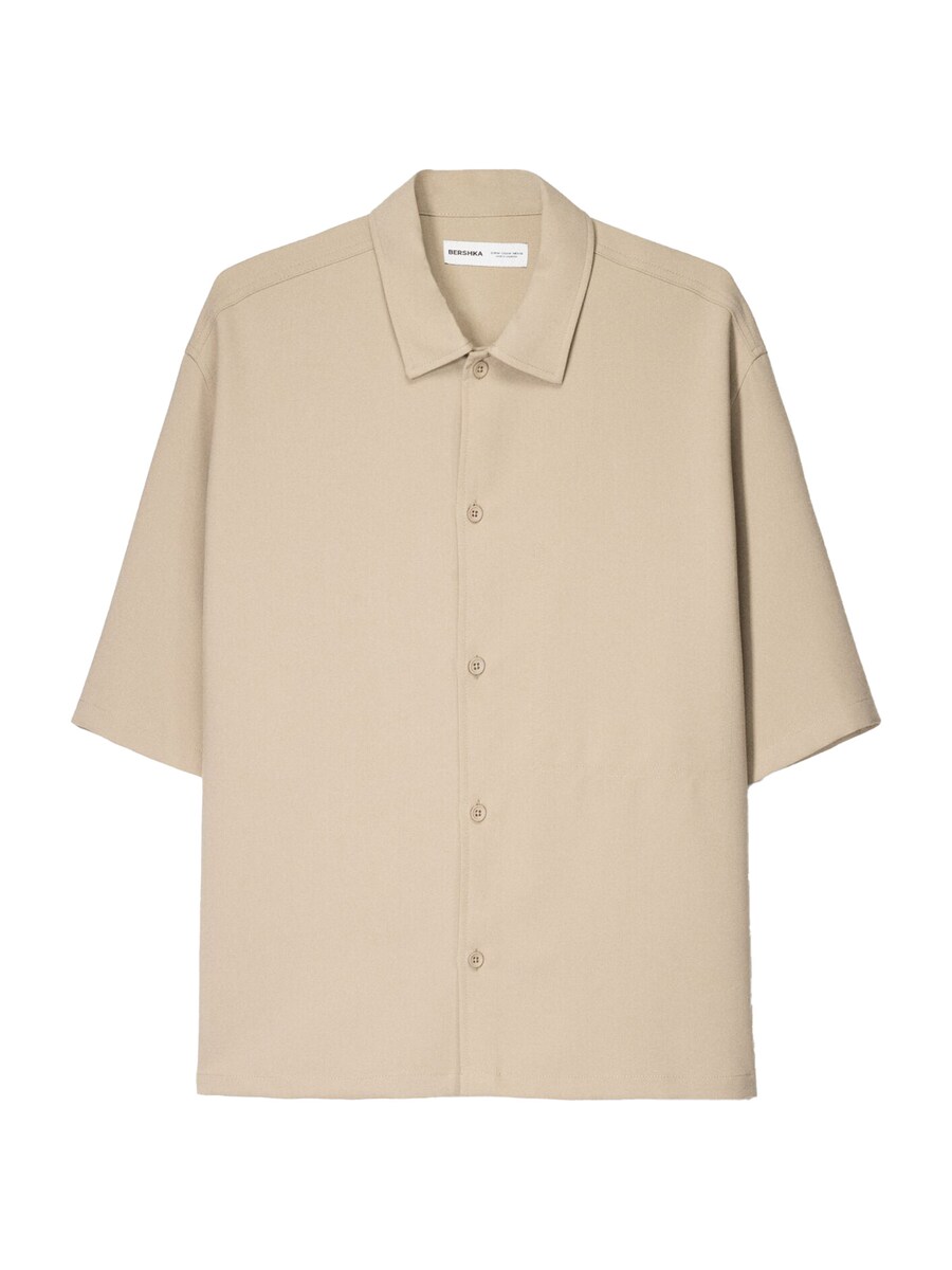 Рубашка на пуговицах Comfort fit Bershka, бежевый
Рубашка на пуговицах Comfort fit Bershka, бежевый