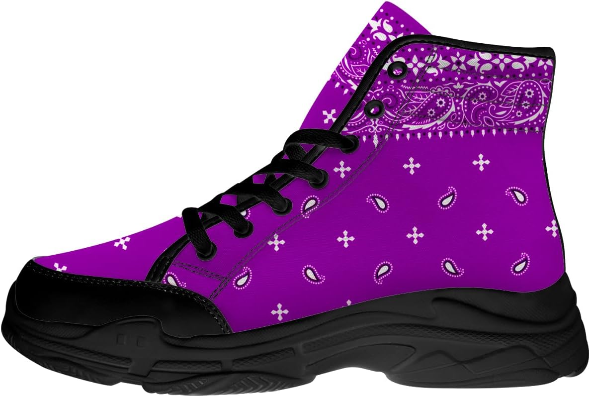 Кроссовки на высокой платформе с узором пейсли для женщин, хлопковые обувь на шнуровке, подарки для нее и для него Generic, пурпурный
Кроссовки на высокой платформе с узором пейсли для женщин, хлопковые обувь на шнуровке, подарки для нее и для него Generic, пурпурный