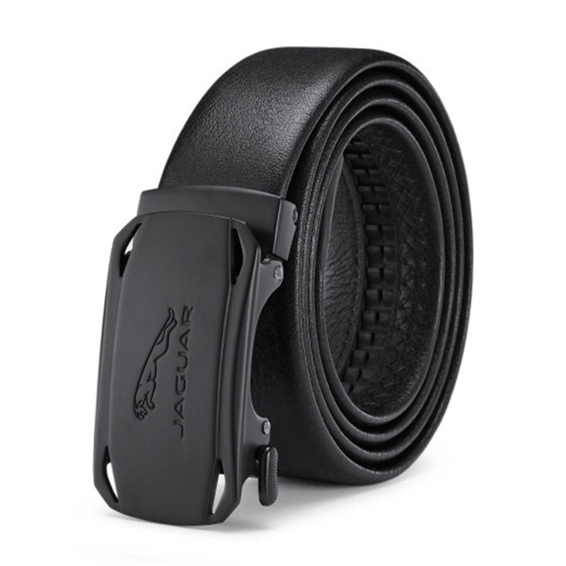 JAGUAR Мужской кожаный ремень с автоматической пряжкой, Black
JAGUAR Мужской кожаный ремень с автоматической пряжкой, Black
