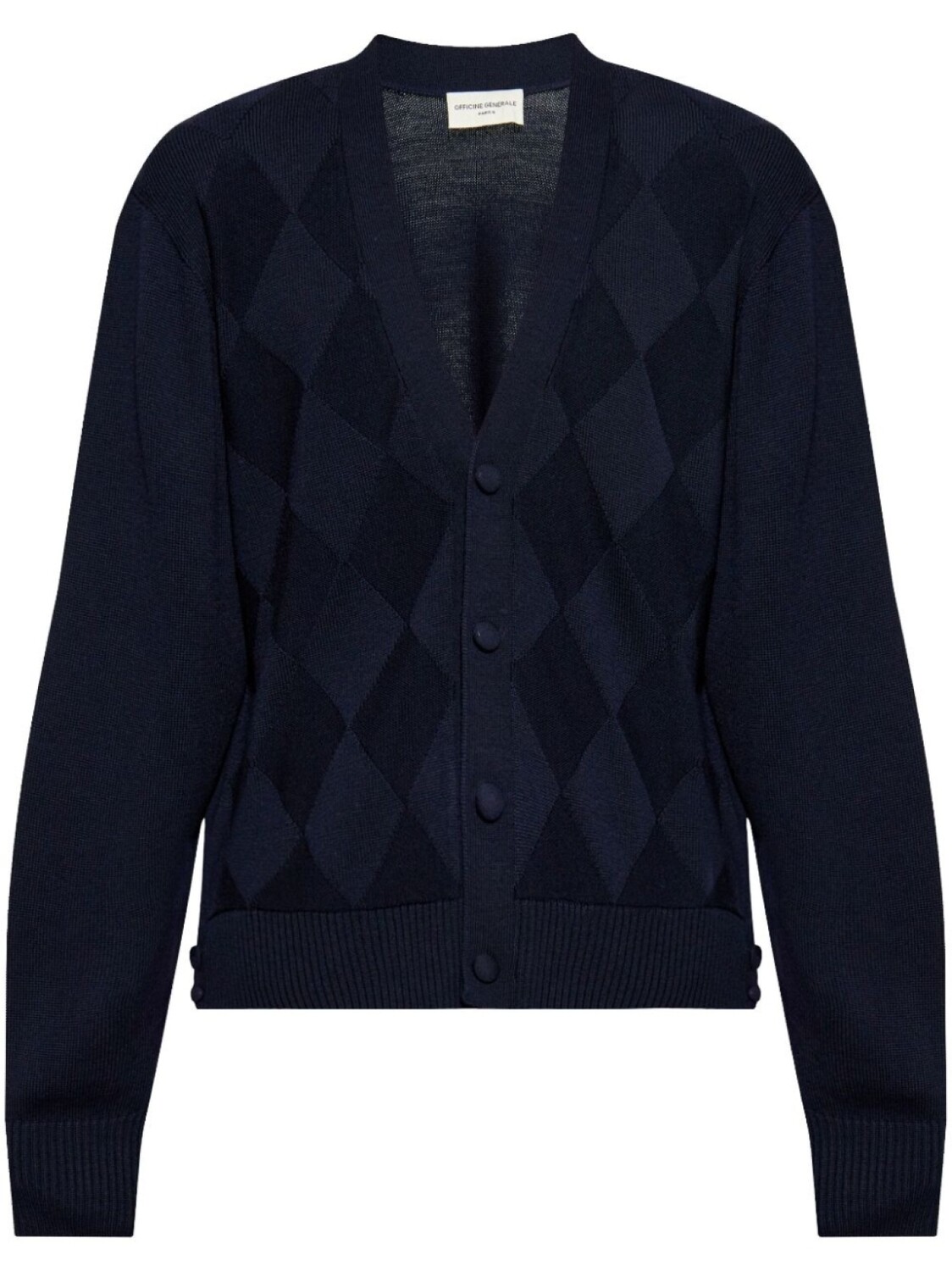 Officine Generale кардиган с узором ромбик, коричневый
Officine Generale кардиган с узором ромбик, коричневый