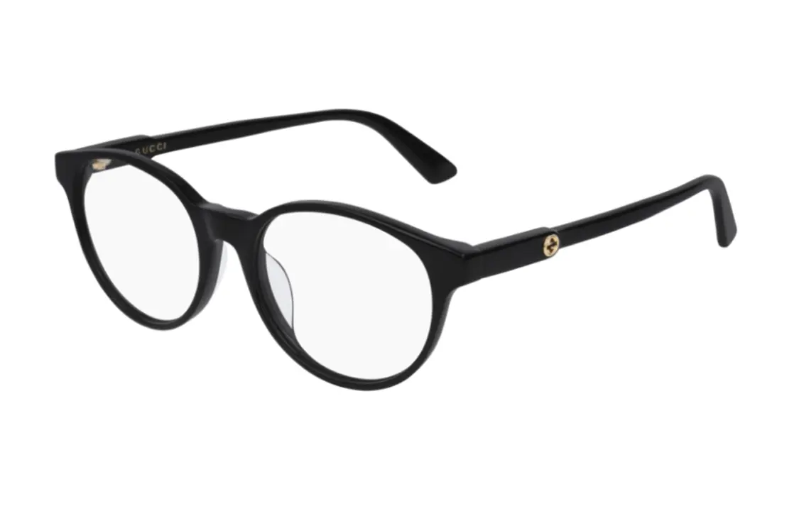 GUCCI Пластиковая прямоугольная оправа для очков женская черная, Black