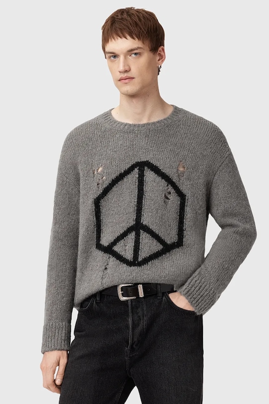 Шерстяной свитер Allsaints, серый
Шерстяной свитер Allsaints, серый