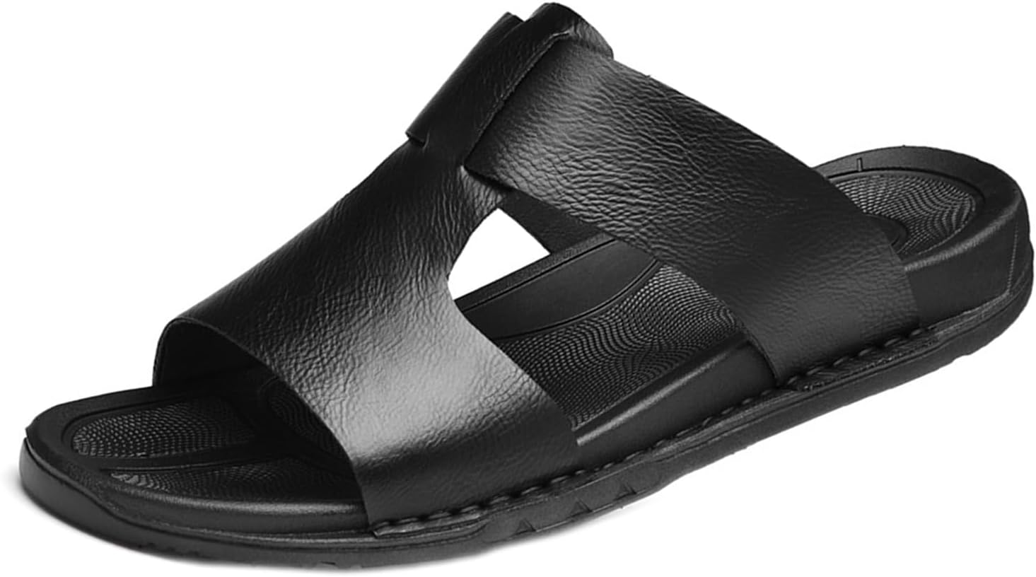 Мужские ручные кожаные антискользящие шлепанцы ETORYOOX, легкие с открытым носком, сандалии на лето для улицы, дышащие тапочки, черный
Мужские ручные кожаные антискользящие шлепанцы ETORYOOX, легкие с открытым носком, сандалии на лето для улицы, дышащие тапочки, черный