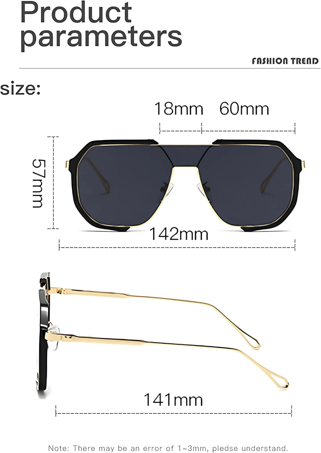 HYLLE Модные большие квадратные солнцезащитные очки для женщин, авиаторские, винтажные, панк, ретро, трендовые, крупные, солнцезащитные очки, Transparent/Green
HYLLE Модные большие квадратные солнцезащитные очки для женщин, авиаторские, винтажные, панк, ретро, трендовые, крупные, солнцезащитные очки, Transparent/Green