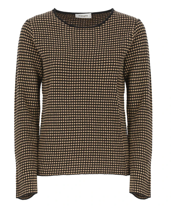 Свитер из кашемировой шерсти в горошек Kangra, черный
Свитер из кашемировой шерсти в горошек Kangra, черный