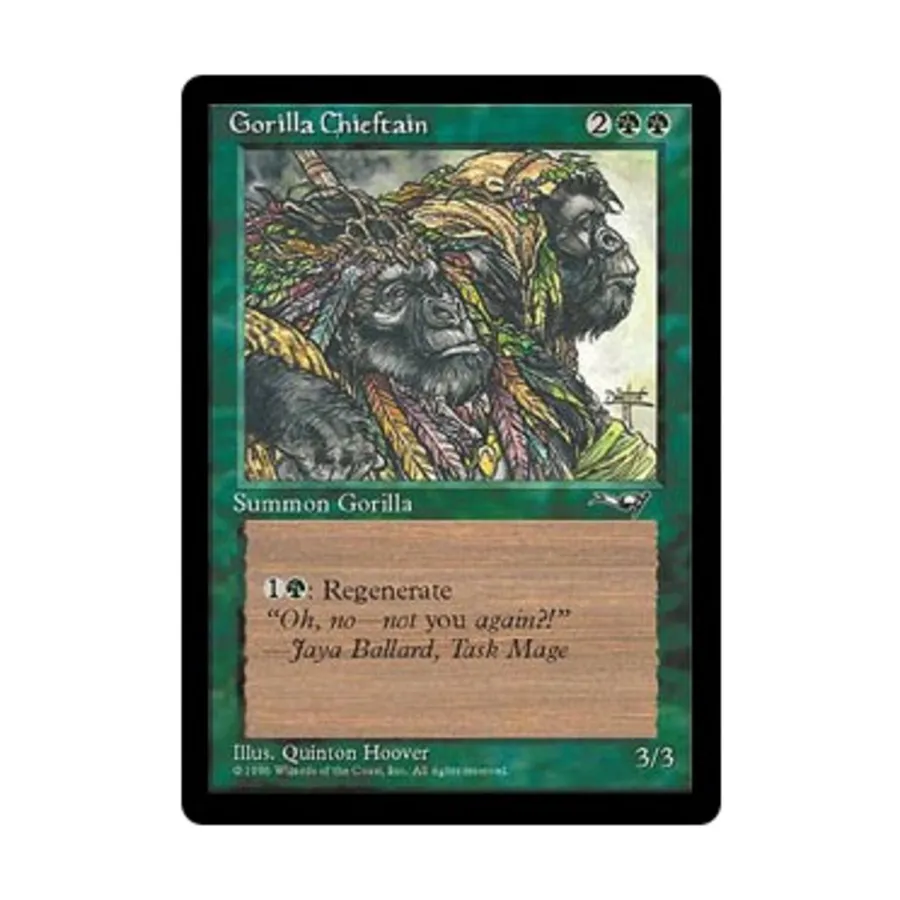 CCG Вождь горилл - Вер. 2 (С1), MTG - Alliances
CCG Вождь горилл - Вер. 2 (С1), MTG - Alliances