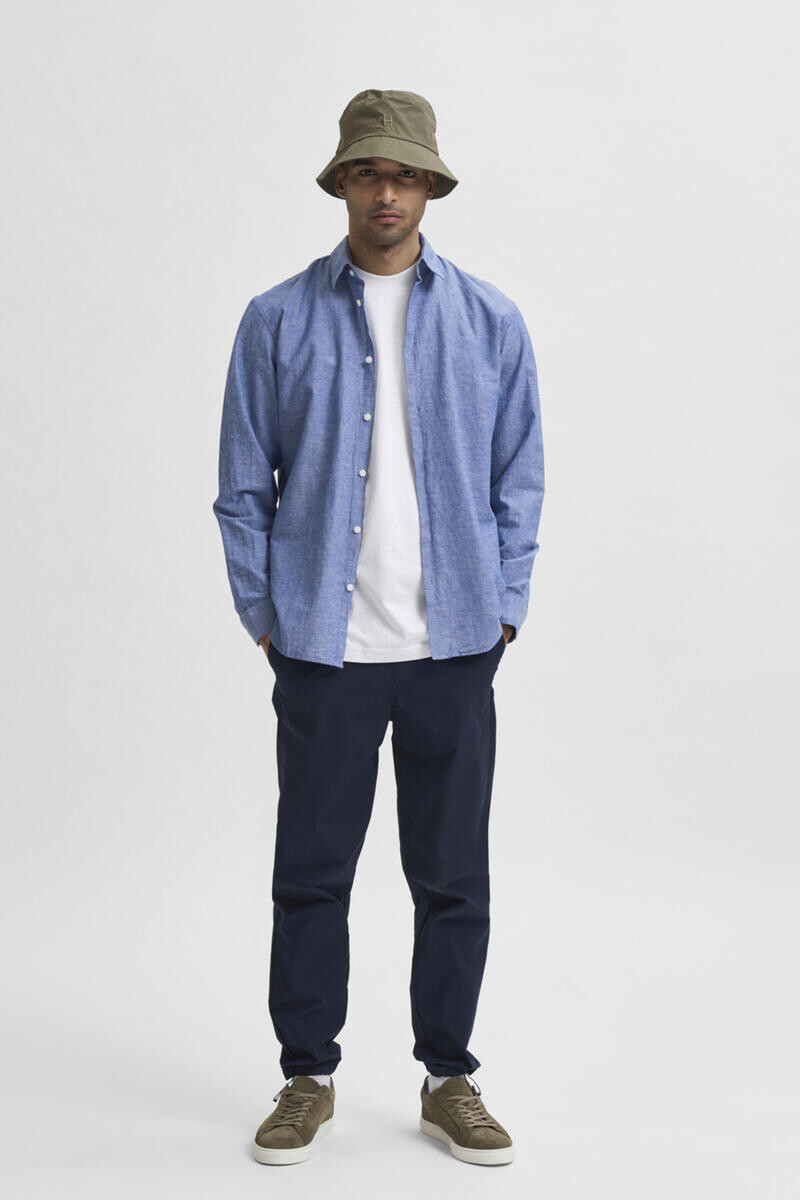 Рубашка узкого кроя из органического хлопка Selected, синий
Рубашка узкого кроя из органического хлопка Selected, синий