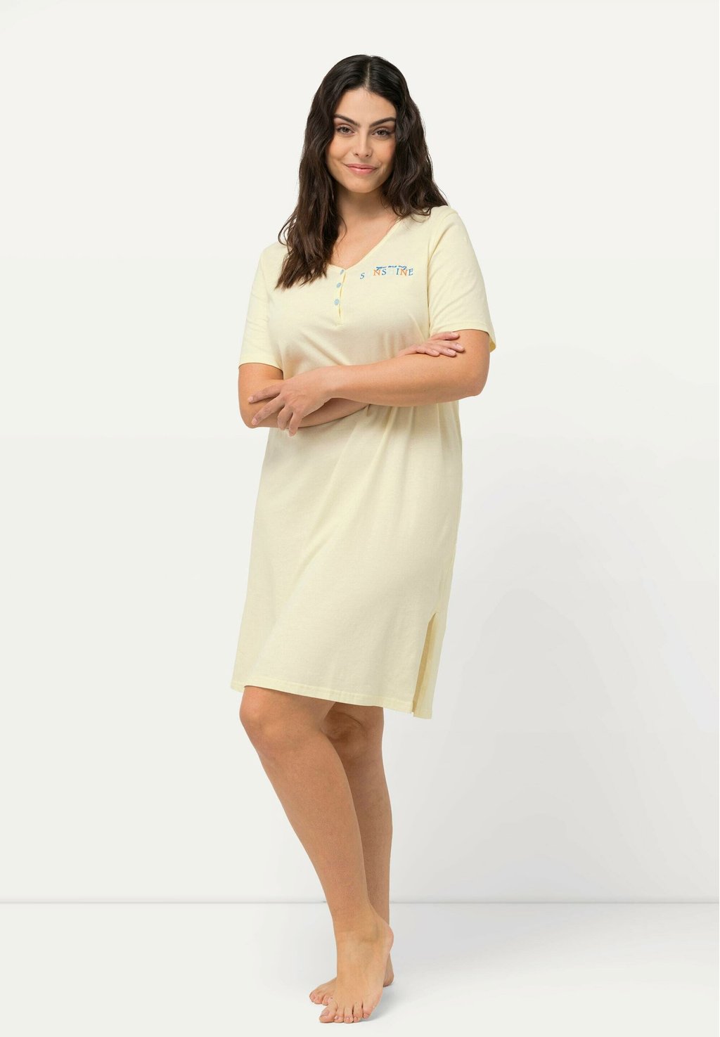 Ночная рубашка 2 PACK PEACH PRINT SHORT SLEEVE Ulla Popken, светло-голубой
Ночная рубашка 2 PACK PEACH PRINT SHORT SLEEVE Ulla Popken, светло-голубой