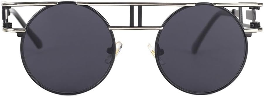 Круглые солнцезащитные очки из сплава для женщин и мужчин, модные, в крупной оправе, зеркальные, женские, в стиле стимпанк, с защитой от УФ-излучения UV400 TKKTLLT, C9blacksilver-black
Круглые солнцезащитные очки из сплава для женщин и мужчин, модные, в крупной оправе, зеркальные, женские, в стиле стимпанк, с защитой от УФ-излучения UV400 TKKTLLT, C9blacksilver-black