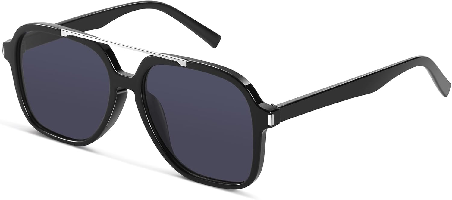 Длинные модные солнцезащитные очки-авиаторы для женщин и мужчин, классический ретро-стиль 70-х, двойная перемычка, квадратная форма, винтажные солнцезащитные очки A2258 A LONG, C6 Black/Grey
Длинные модные солнцезащитные очки-авиаторы для женщин и мужчин, классический ретро-стиль 70-х, двойная перемычка, квадратная форма, винтажные солнцезащитные очки A2258 A LONG, C6 Black/Grey