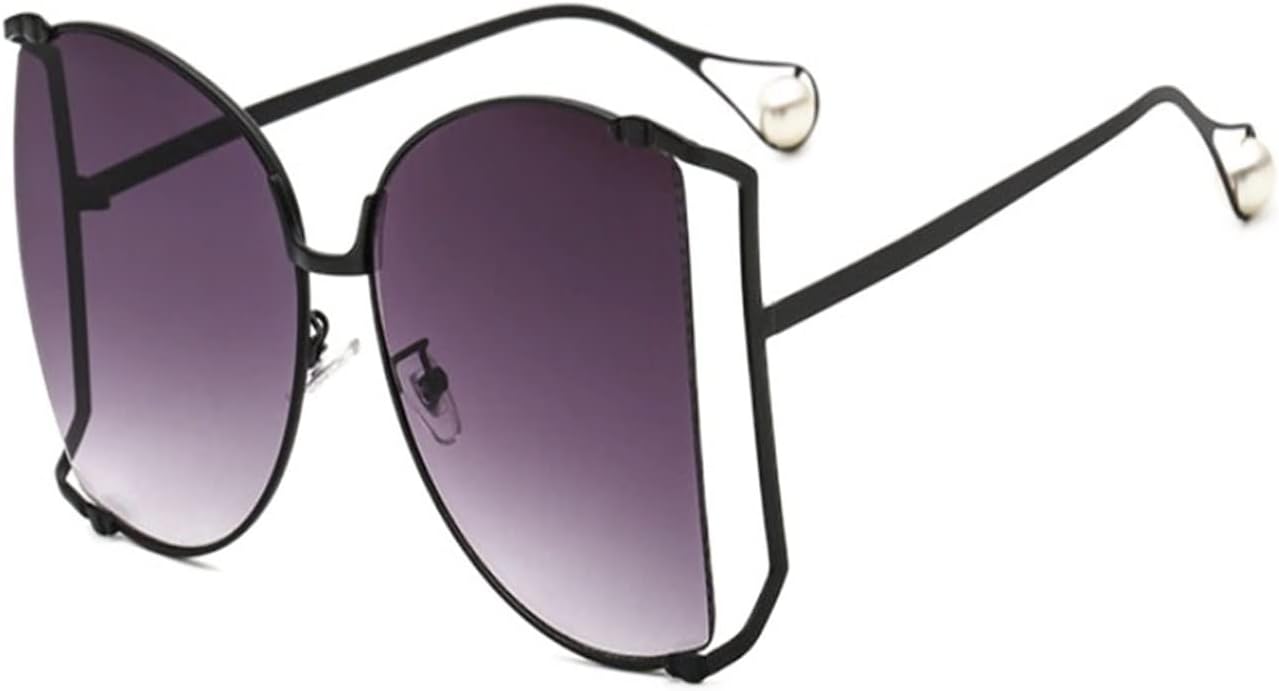 Новые дизайнерские очки в полуободковой оправе для женщин, квадратные солнцезащитные очки с жемчужным блеском, модные очки большого размера с прозрачными линзами YGDBXHYD, C3 Black Gray
Новые дизайнерские очки в полуободковой оправе для женщин, квадратные солнцезащитные очки с жемчужным блеском, модные очки большого размера с прозрачными линзами YGDBXHYD, C3 Black Gray