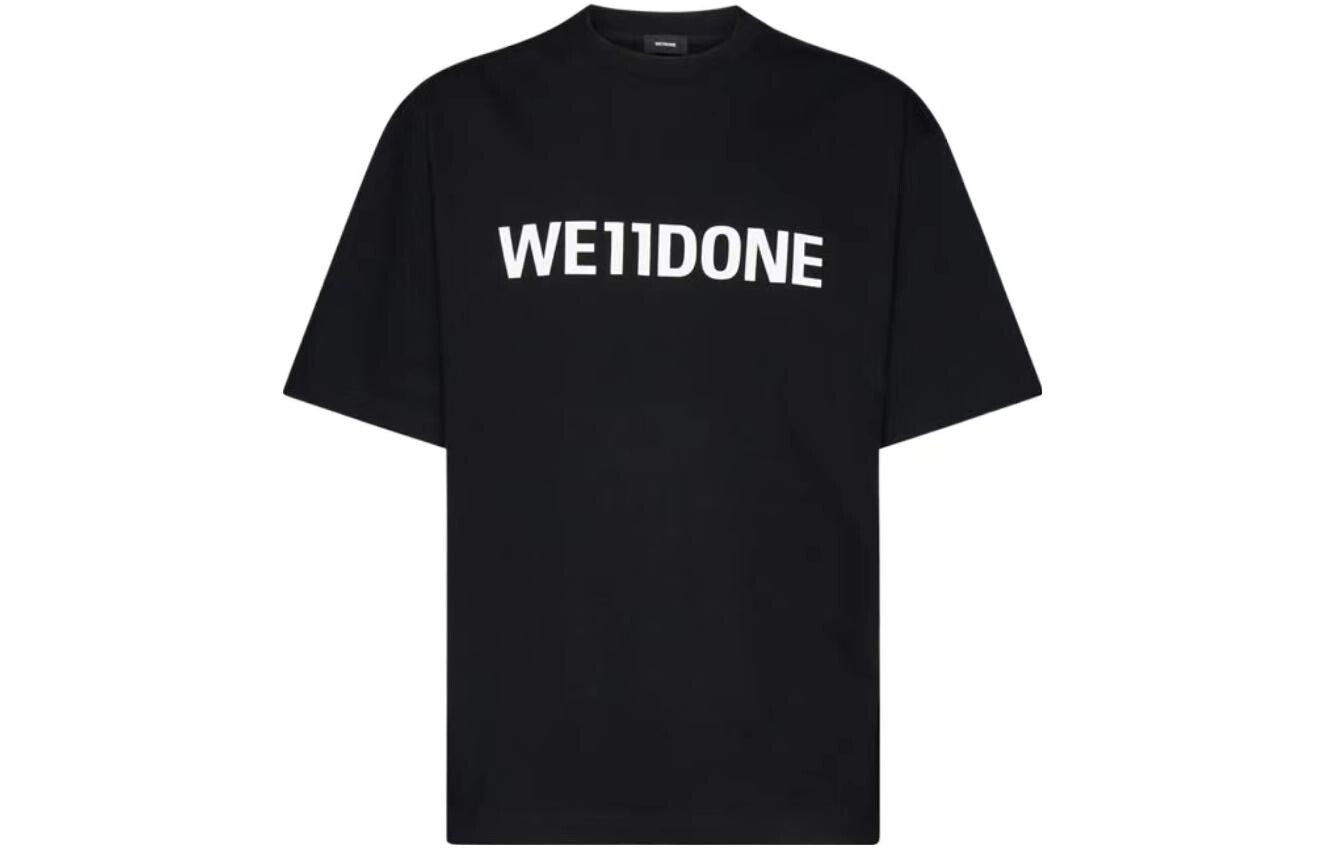 Футболка мужская черная We11Done, черный
Футболка мужская черная We11Done, черный