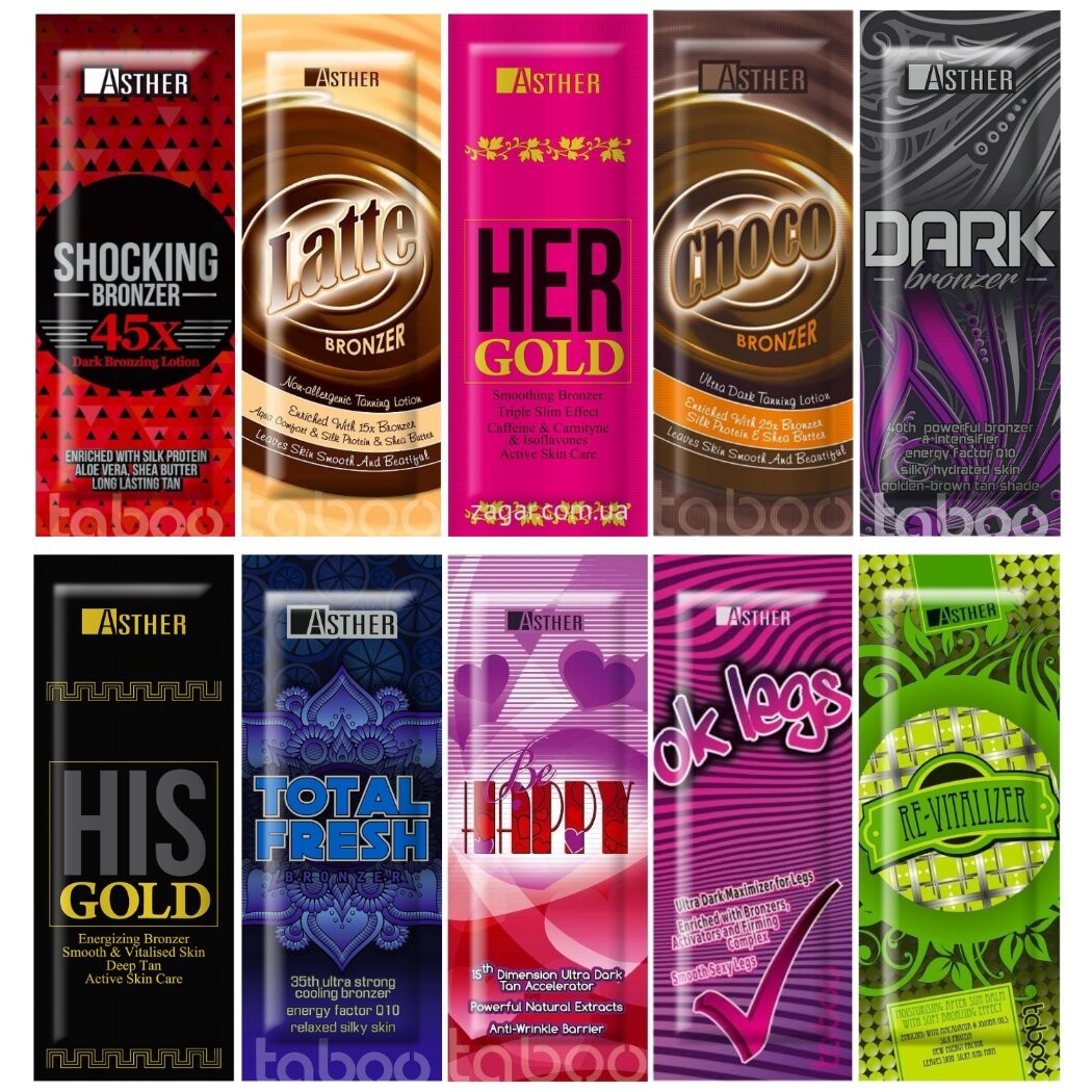 Asther, Набор пакетиков для автозагара, 10 шт
Asther, Набор пакетиков для автозагара, 10 шт