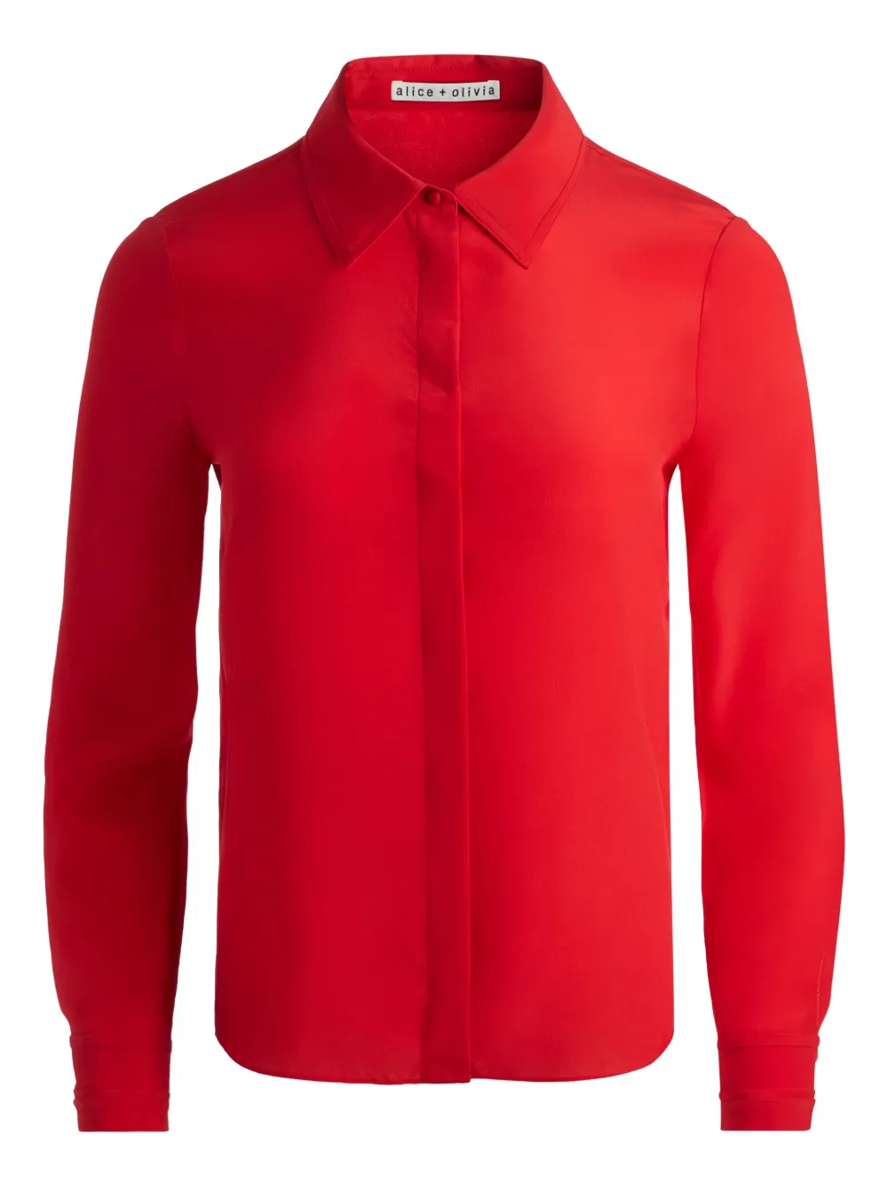 Шелковая блузка alice + olivia, красный
Шелковая блузка alice + olivia, красный