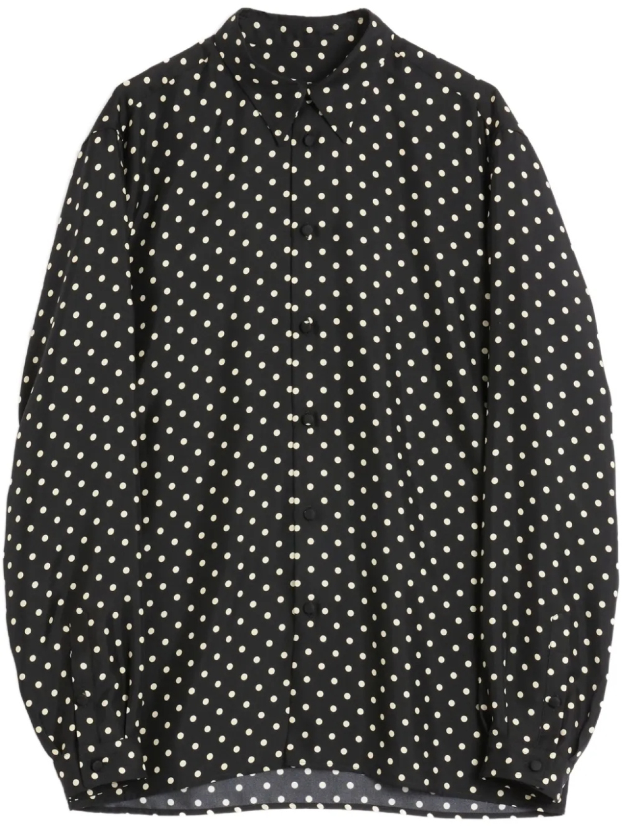 Рубашка из шелка Valentino Garavani Plusdepois с принтом, черный 
Рубашка из шелка Valentino Garavani Plusdepois с принтом, черный