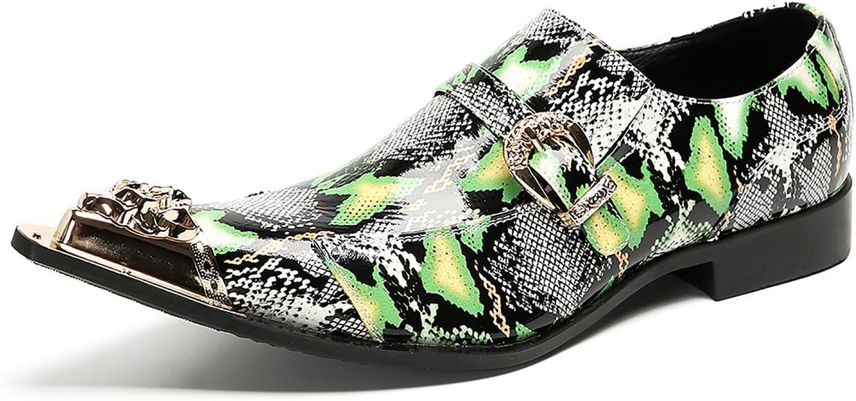 Мужские лоферы Santimon, слипоны для дискотеки и вечеринок, повседневные кожаные туфли с металлической пряжкой, остроконечным носком, для свадеб, бального танца, модные западные летние туфли для мужчин, зеленый
Мужские лоферы Santimon, слипоны для дискотеки и вечеринок, повседневные кожаные туфли с металлической пряжкой, остроконечным носком, для свадеб, бального танца, модные западные летние туфли для мужчин, зеленый