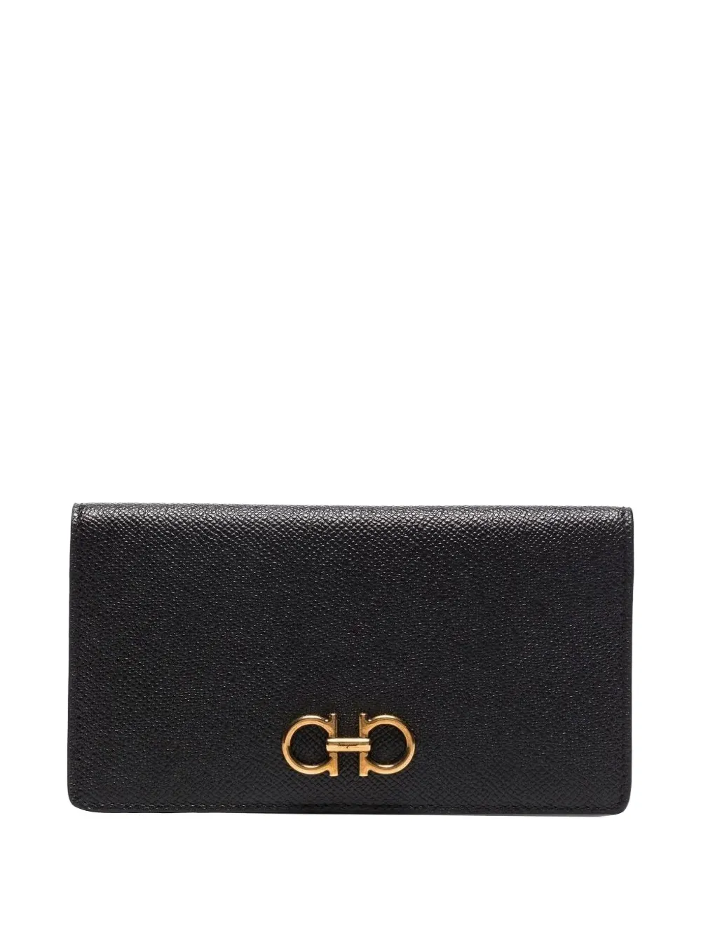 Кошелек с аппликацией в виде логотипа Gancini золотистого оттенка Ferragamo, черный
Кошелек с аппликацией в виде логотипа Gancini золотистого оттенка Ferragamo, черный