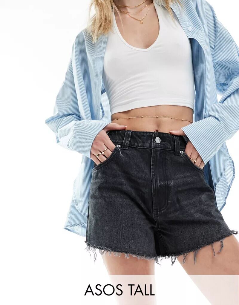 Черные джинсовые шорты свободного кроя ASOS DESIGN Tall
Черные джинсовые шорты свободного кроя ASOS DESIGN Tall