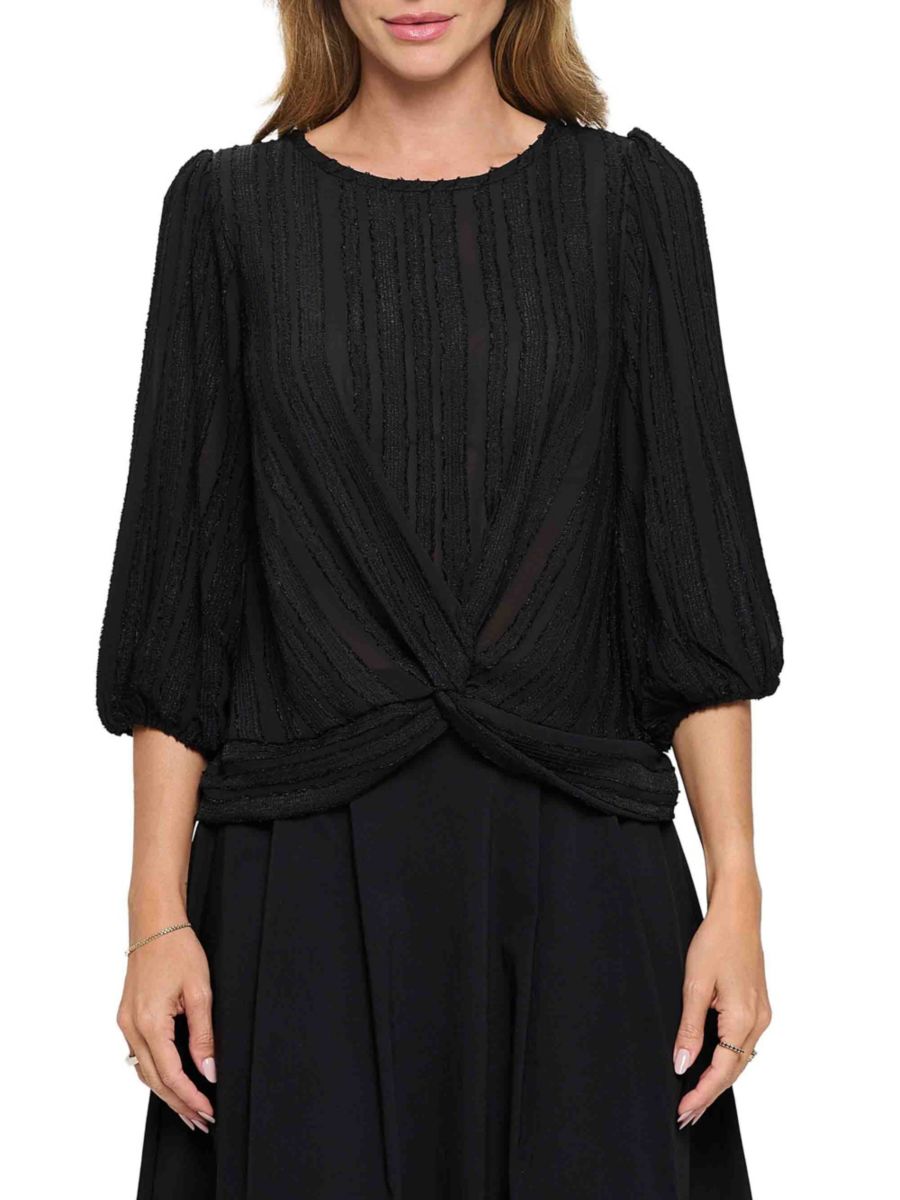 Полупрозрачный скрученный топ Renee C., черный
Полупрозрачный скрученный топ Renee C., черный