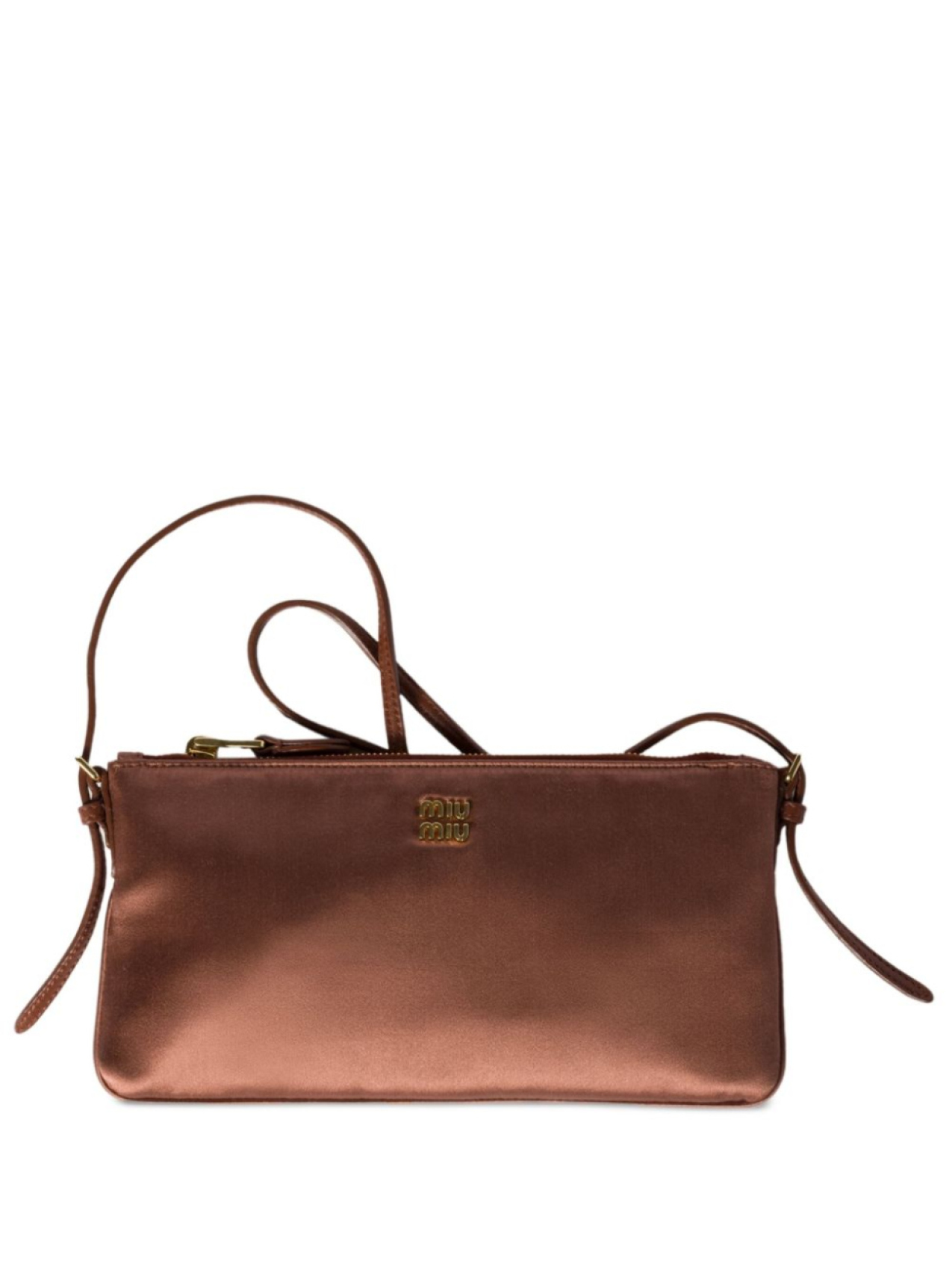 Miu Miu клатч с логотипом, коричневый
Miu Miu клатч с логотипом, коричневый