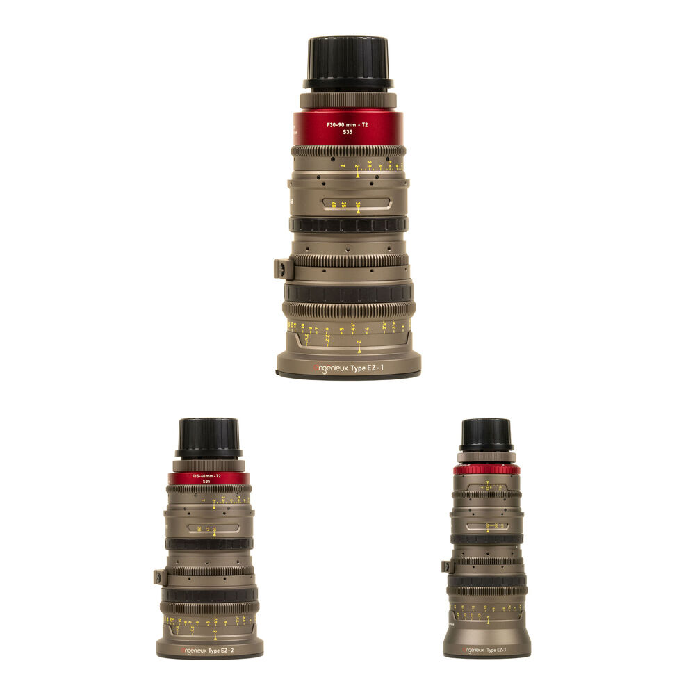 Комплект из Angenieux EZ-1, EZ-2 и EZ-3 Super 35 и полнокадрового кинозум-объектива
Комплект из Angenieux EZ-1, EZ-2 и EZ-3 Super 35 и полнокадрового кинозум-объектива