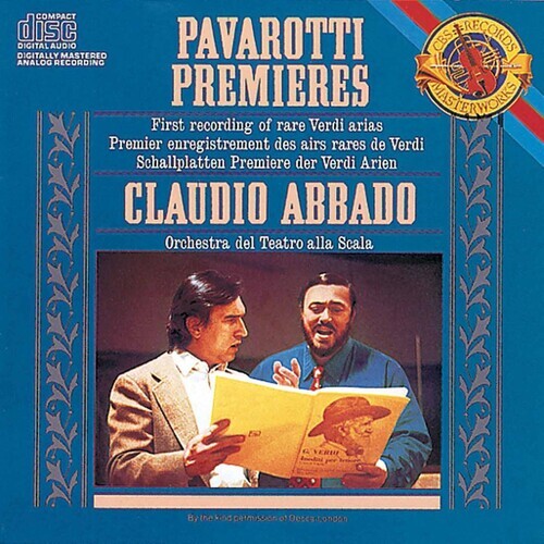 CD диск Pavarotti / Verdi / Abbado: Premieres Rare Verdi Arias 
CD диск Pavarotti / Verdi / Abbado: Premieres Rare Verdi Arias