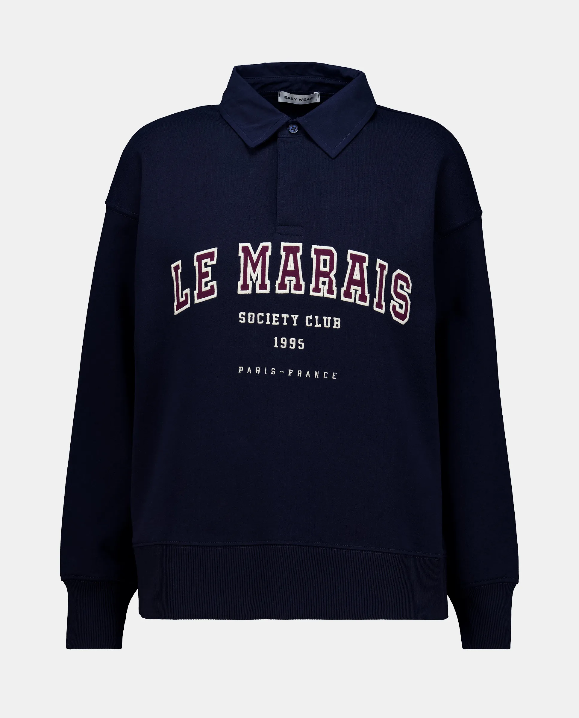 Женская толстовка с воротником поло и принтом городов Easy Wear, темно-синий
Женская толстовка с воротником поло и принтом городов Easy Wear, темно-синий