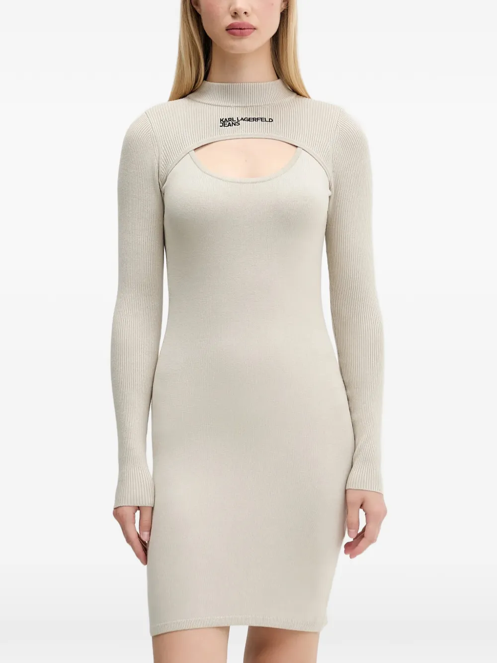 Мини-платье с вырезами и длинными рукавами Karl Lagerfeld Jeans, бежевый
Мини-платье с вырезами и длинными рукавами Karl Lagerfeld Jeans, бежевый