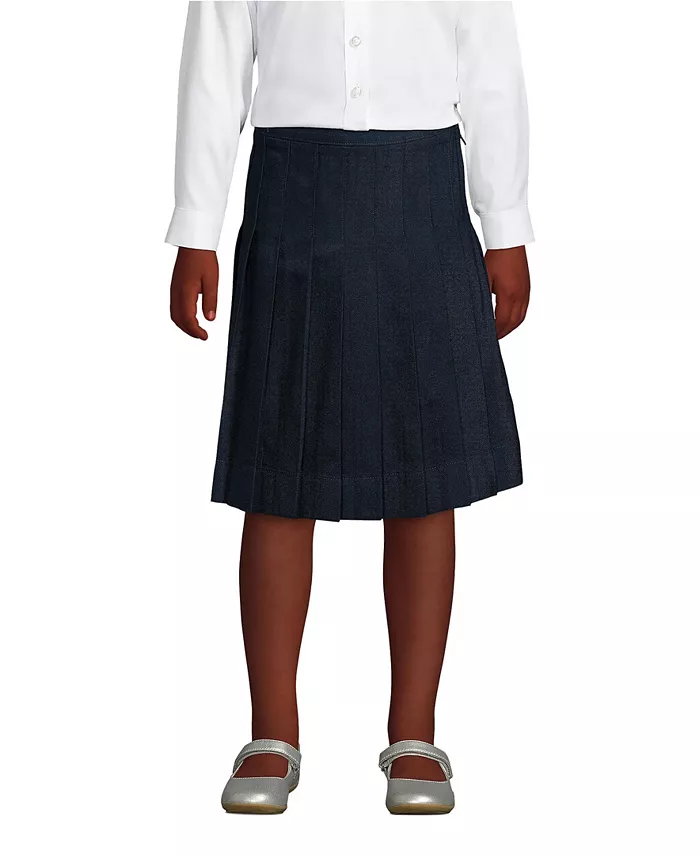 Юбка плиссированная для девочек ниже колена Lands' End, синий
Юбка плиссированная для девочек ниже колена Lands' End, синий