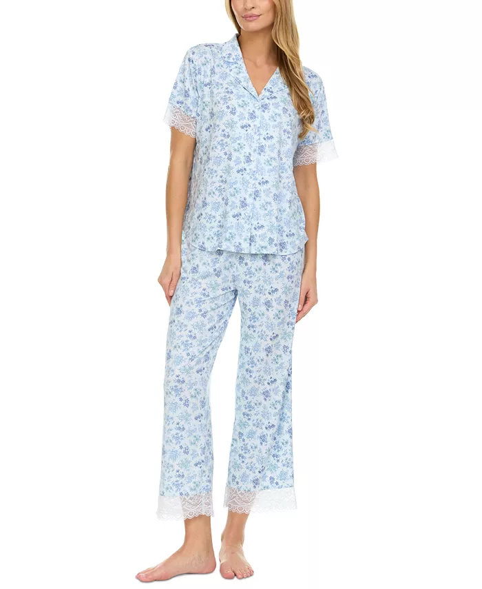 Женский комплект пижамы Janelle с топом на бретелях и капри Flora by Flora Nikrooz, синий
Женский комплект пижамы Janelle с топом на бретелях и капри Flora by Flora Nikrooz, синий