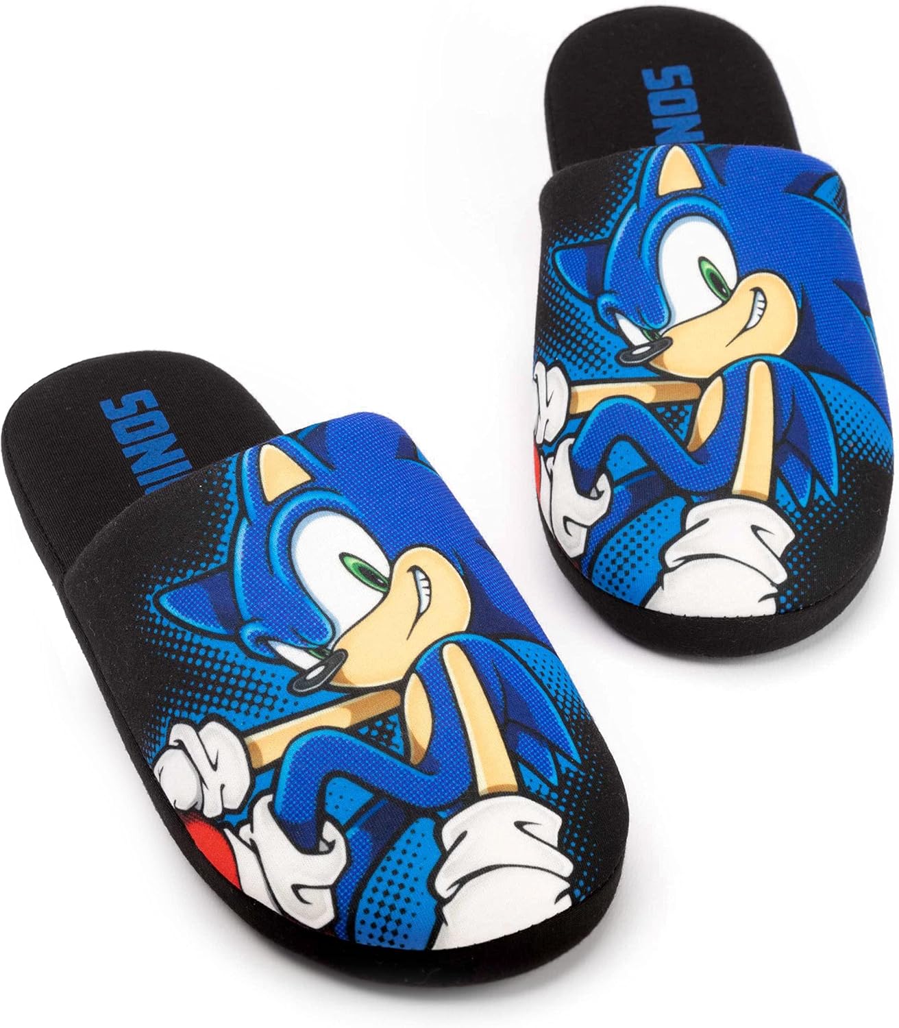 Тапочки Sonic The Hedgehog для мужчин, слипоны, широкая посадка, обувь-лоферы, черный
Тапочки Sonic The Hedgehog для мужчин, слипоны, широкая посадка, обувь-лоферы, черный