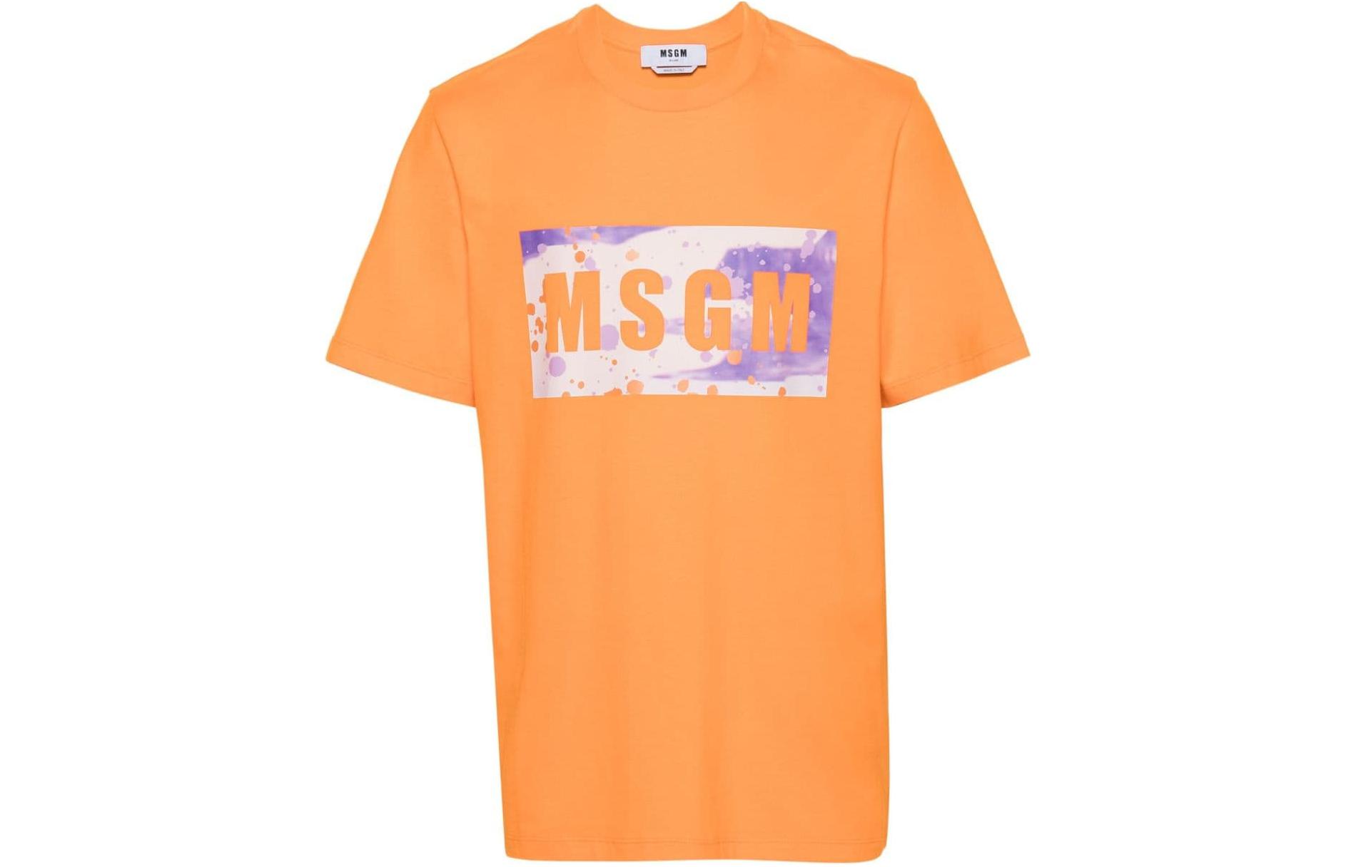 Футболка из хлопка с логотипом MSGM, оранжевый
Футболка из хлопка с логотипом MSGM, оранжевый