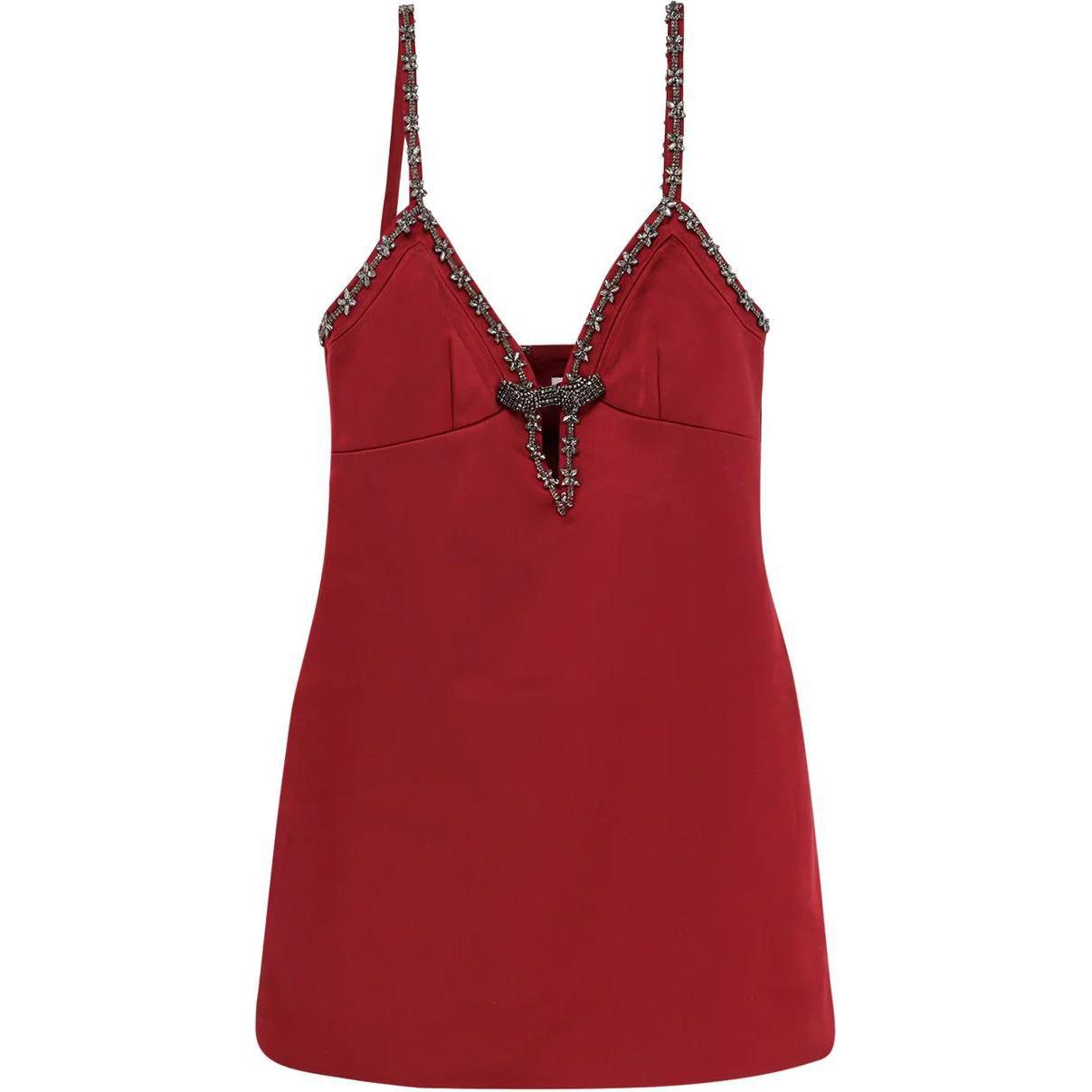 Сатиновое мини-платье с бретелями Self-portrait, красный
Сатиновое мини-платье с бретелями Self-portrait, красный