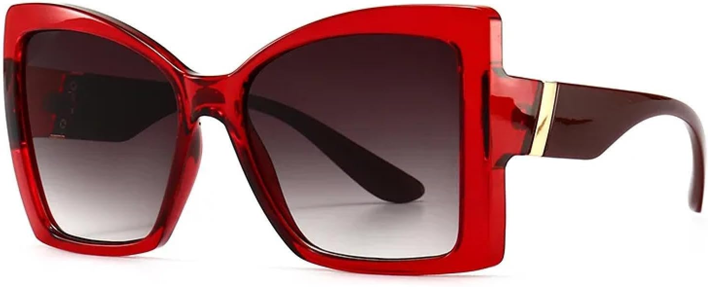 Роскошные солнцезащитные очки «кошачий глаз» в крупной оправе для женщин, модные, винтажные, популярные, для путешествий, сексуальные, с защитой от УФ-излучения UV400 TYUVIVO, Red Gray
Роскошные солнцезащитные очки «кошачий глаз» в крупной оправе для женщин, модные, винтажные, популярные, для путешествий, сексуальные, с защитой от УФ-излучения UV400 TYUVIVO, Red Gray