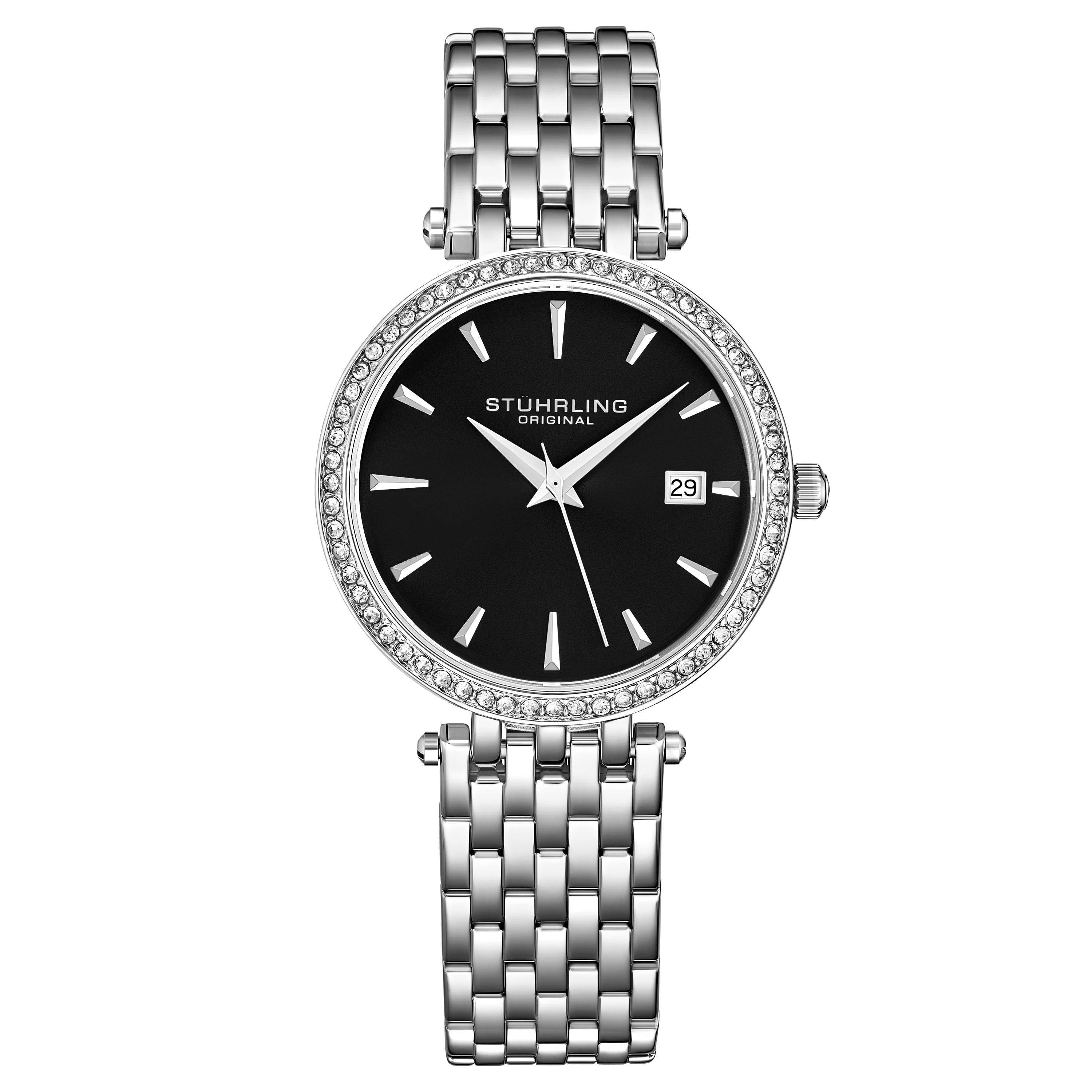 Часы женские Stuhrling Original, серебряный/черный
Часы женские Stuhrling Original, серебряный/черный