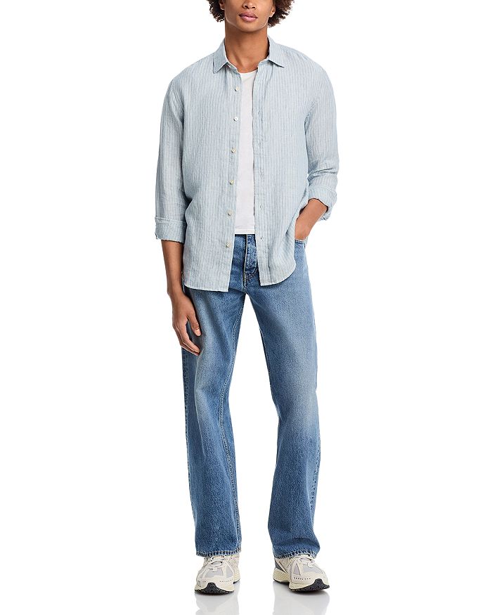 Рубашка из льна в полоску Pencil Stripe Standard Fit The Men's Store at Bloomingdale's, синий
Рубашка из льна в полоску Pencil Stripe Standard Fit The Men's Store at Bloomingdale's, синий