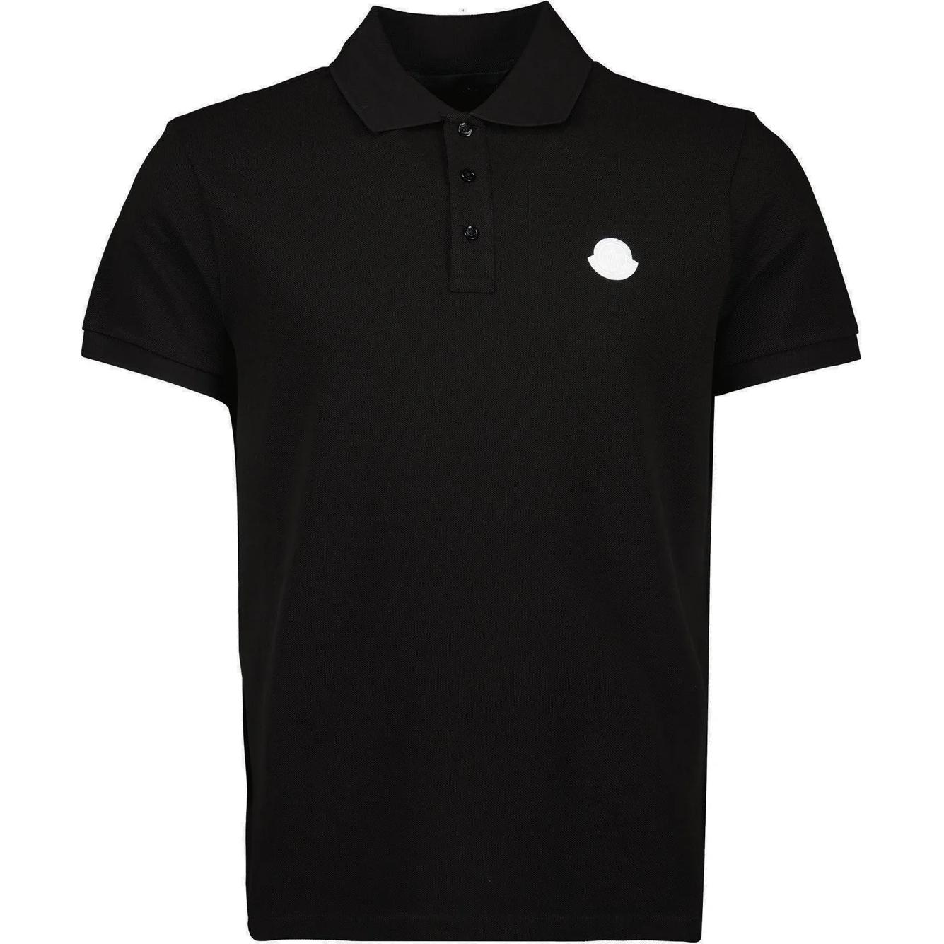 Поло с коротким рукавом и нашивкой с логотипом Moncler, черный
Поло с коротким рукавом и нашивкой с логотипом Moncler, черный