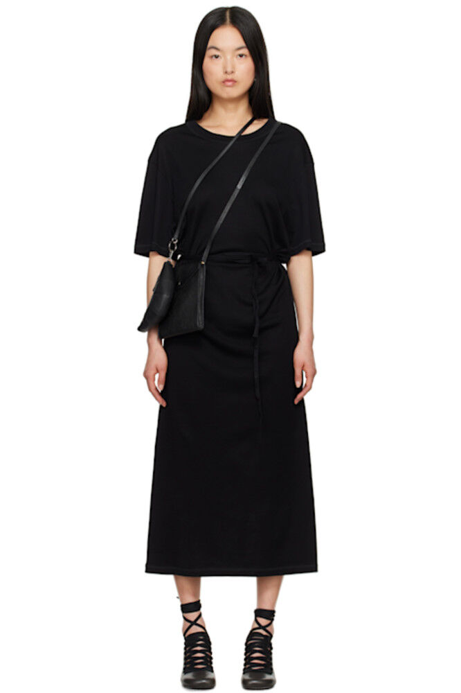 Черное платье миди с поясом LEMAIRE
Черное платье миди с поясом LEMAIRE