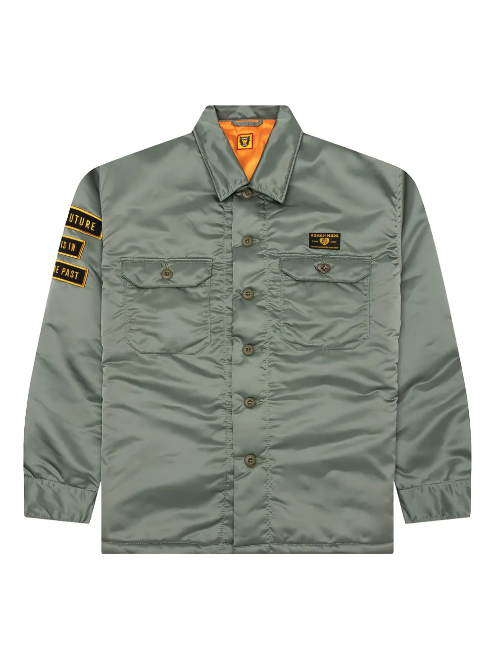 Куртка-рубашка с пуговицами в форме сердца Human Made, зеленый
Куртка-рубашка с пуговицами в форме сердца Human Made, зеленый