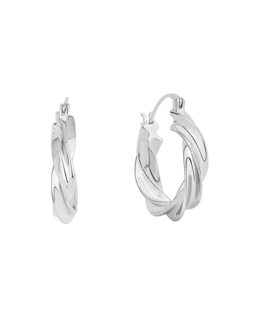 Серьги-кольца с витой оправой And Now This, Silver
Серьги-кольца с витой оправой And Now This, Silver