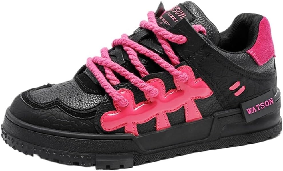 Кожаные дышащие высокие кеды с прочной подошвой, устойчивой к износу, для походов, прогулок и повседневного использования, комфортные во все сезоны с уникальным круглым дизайном пятки Ctkvbmeoi, черный/розовый
Кожаные дышащие высокие кеды с прочной подошвой, устойчивой к износу, для походов, прогулок и повседневного использования, комфортные во все сезоны с уникальным круглым дизайном пятки Ctkvbmeoi, черный/розовый