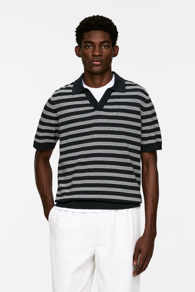 Рубашка поло из хлопка и льна Arket, синий
Рубашка поло из хлопка и льна Arket, синий