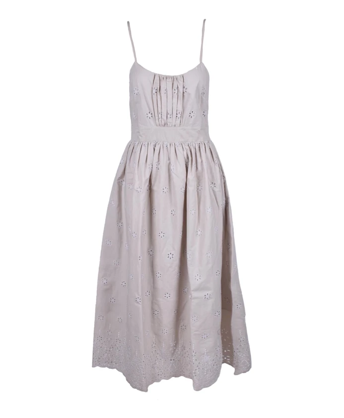 Хлопковое платье Sangallo с застежкой-молнией и карманами. Semicouture, бежевый
Хлопковое платье Sangallo с застежкой-молнией и карманами. Semicouture, бежевый