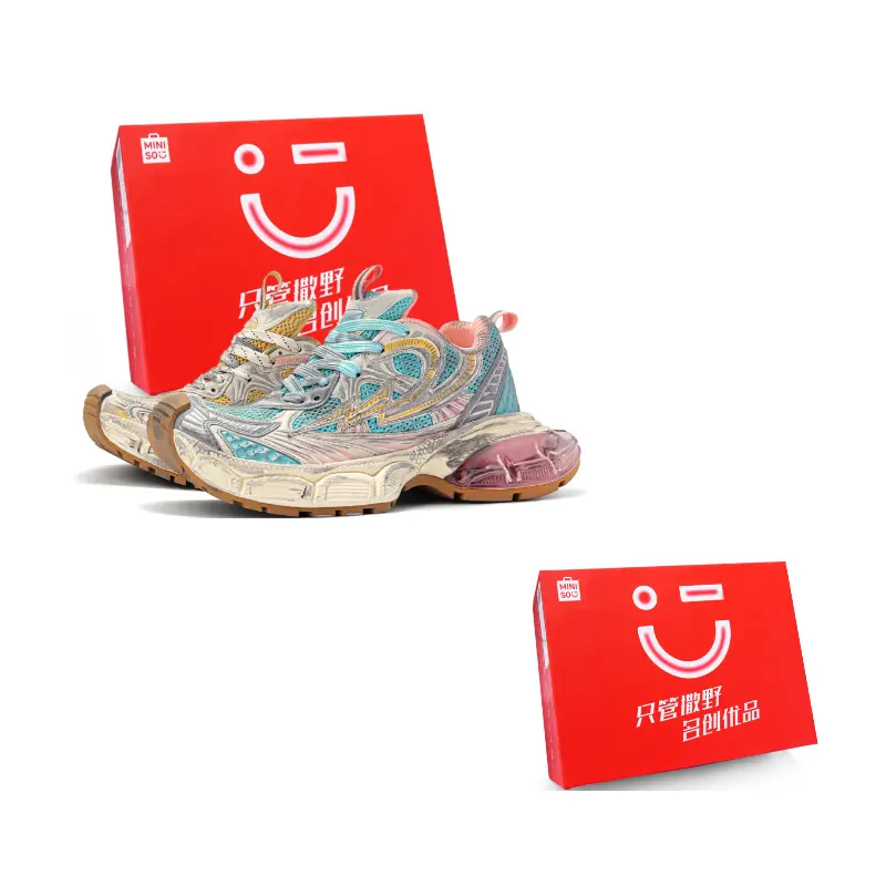 MINISO Молнии серии M низкие массивные кроссовки унисекс синий желтый непарные потертый стиль, цвет Blue Yellow Mismatched (Scuffed Style)
MINISO Молнии серии M низкие массивные кроссовки унисекс синий желтый непарные потертый стиль, цвет Blue Yellow Mismatched (Scuffed Style)