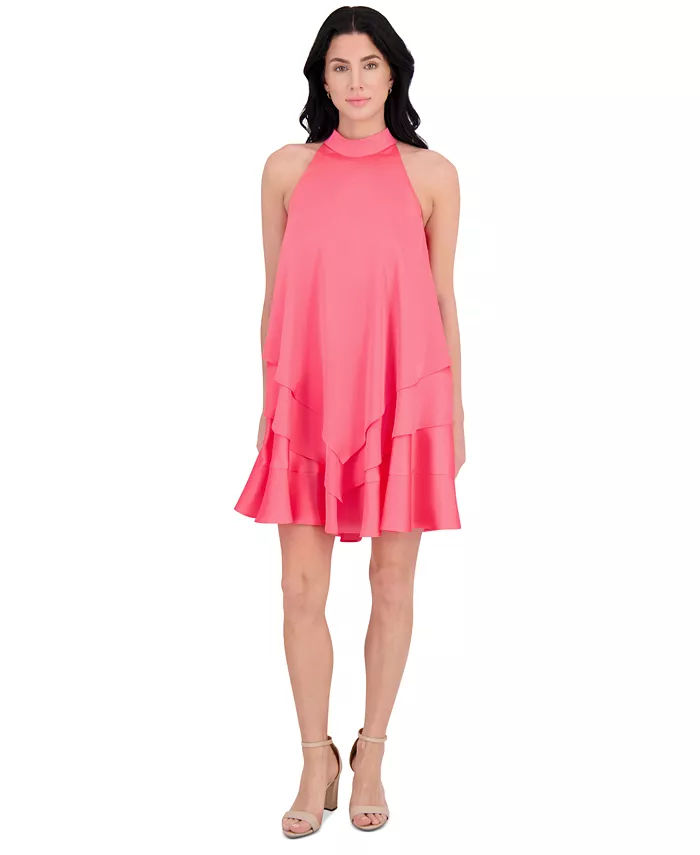 Женское атласное платье-трапеция с ложным вырезом kensie, оранжевый
Женское атласное платье-трапеция с ложным вырезом kensie, оранжевый