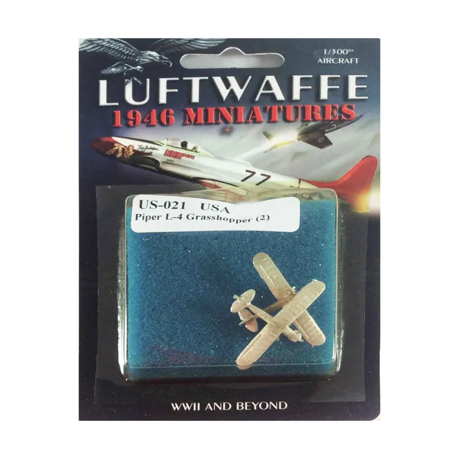 Пайпер Л-4 Кузнечик, Luftwaffe 1946 Miniatures - United States (1:300)
Пайпер Л-4 Кузнечик, Luftwaffe 1946 Miniatures - United States (1:300)
